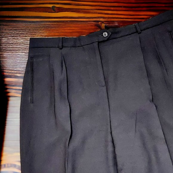 NYGARD COLLECTION BLACK WOMEN’S SIZE 16 HIGH RISE STRAIGHT LEG LINED SLACKS - Picture 3 of 10